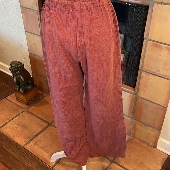 Cotton Bleu Vagabond Wide Leg Pants, S! - Picture 4 of 8
